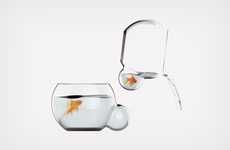 Bulbous Cleaning-Friendly Fishbowls