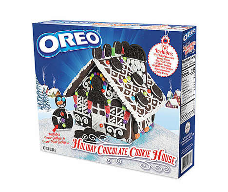 Chocolate Cookie Holiday Houses