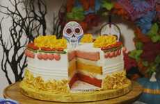 Skeleton-Topped Churro Cakes