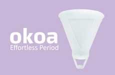 Tampon-Inspired Menstrual Cups
