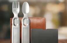 Flat-Packed Wallet-Sized Cutlery