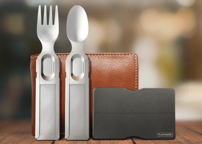 Flat-Packed Wallet-Sized Cutlery