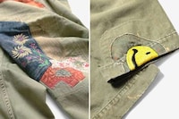 Patchwork-Centric Highwaist Pants Image 4