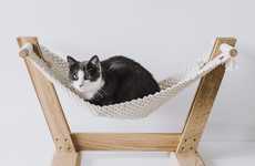 Hanging Macrame Cat Beds