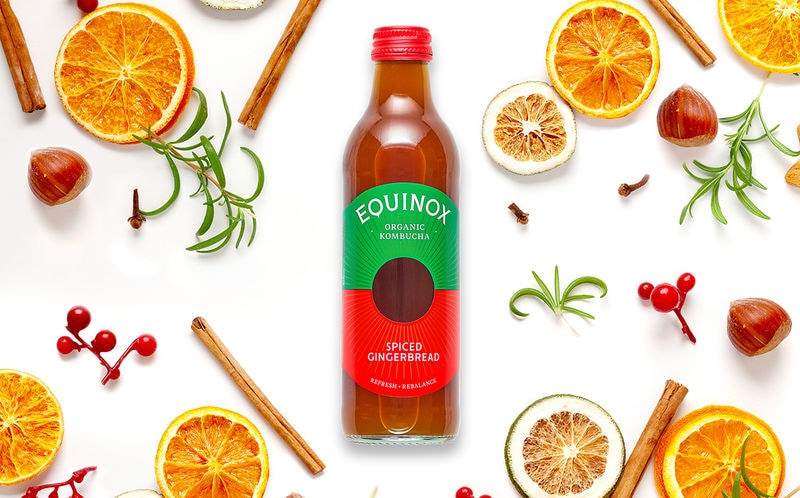 Festively Spiced Kombucha Beverages