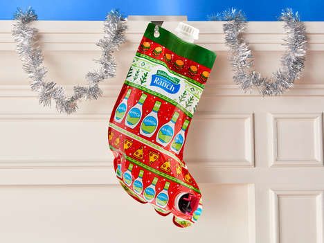 Condiment-Filled Christmas Stockings