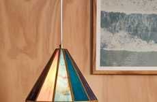 Stained Glass Pyramid Lights