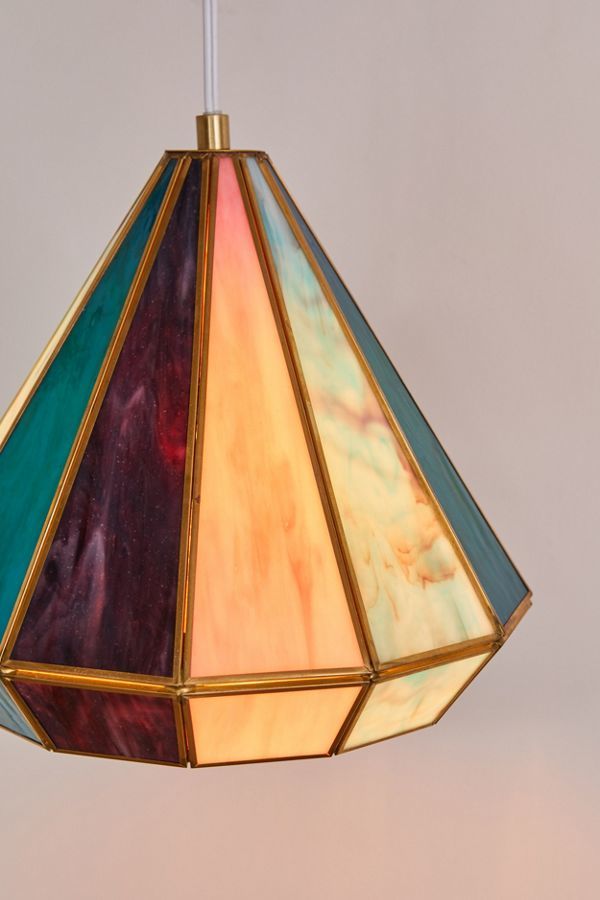 gabriella pyramid stained glass table lamp