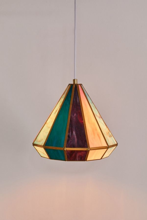 gabriella pyramid stained glass table lamp