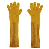 Extended Rib-Knit Cuff Gloves Image 2