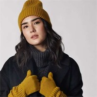 Extended Rib-Knit Cuff Gloves Image 3