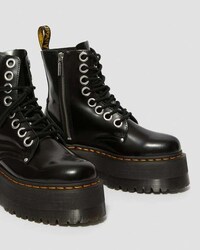 Chunky Glossy Platform Boots Image 3