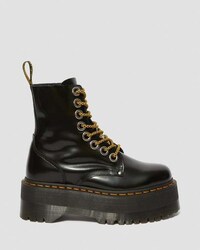 Chunky Glossy Platform Boots Image 5