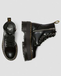 Chunky Glossy Platform Boots Image 8