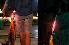 Discreet Motion-Sensing Bike Lights