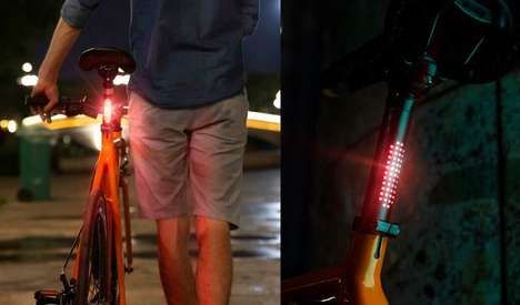 Discreet Motion-Sensing Bike Lights