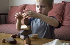 Traditional Wooden Stacking Stones