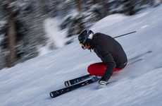 Gold-Plated Luxury Skis