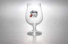 Celebratory Branded Beer Glasses