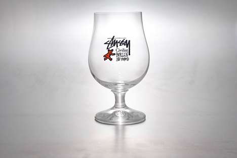 Celebratory Branded Beer Glasses
