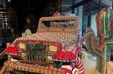 Life-Size Gingerbread Cars