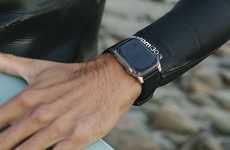 Hydrophobic Leather Smartwatch Straps