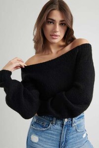 Sophisticated Off-the-Shoulder Knits Image 2