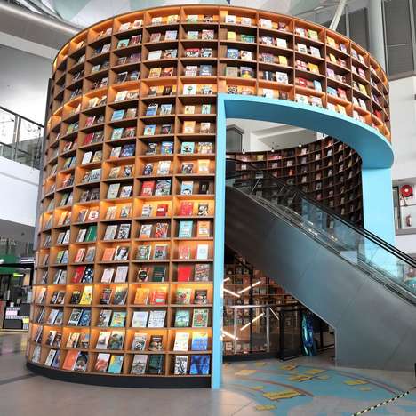 Immersive Tunnel-Like Bookstores