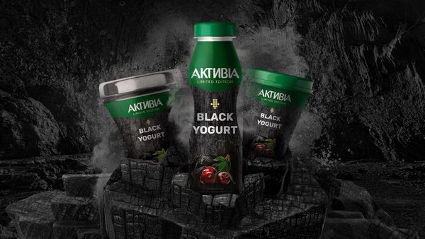 Charcoal-Infused Yogurts