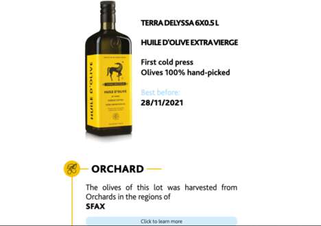 Blockchain Olive Oil Bottles