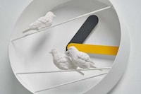 Sculptural Sparrows Nest Clocks Image 4