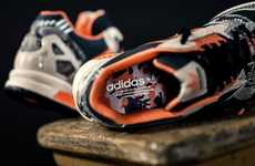 Snakeskin-Detailed Running Shoes