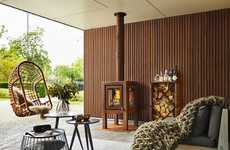 Industrial Exterior Fireplaces