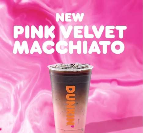Sweet Pink Velvet Lattes