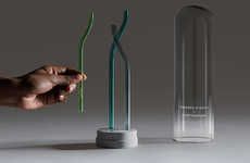 Recycled Glass Drinking Straws