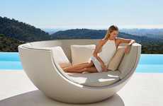 Domed Rotating Outdoor Loungers