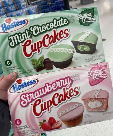 Mini Mint Chocolate Cupcakes