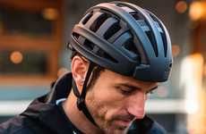 Collapsible Cyclist Headgear