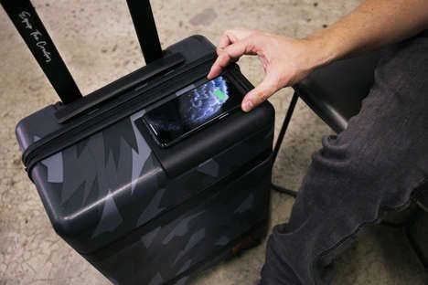 Premium Phone-Charging Suitcases