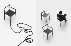 Pliable Rope-Accented Seating