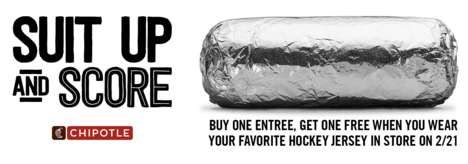 Hockey-Themed Burrito Promotions