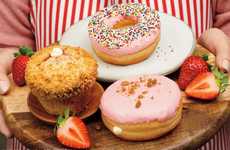 Seasonal Strawberry Dipped Donuts