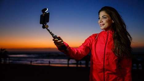 Light-Equipped Selfie Sticks
