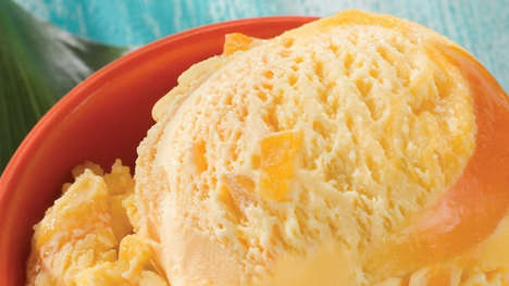 Mango-Studded Ice Creams