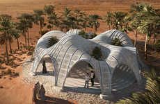 3D-Printed Desert Oasis Pavilions