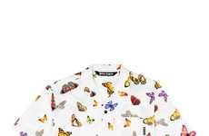 Vivid Butterfly-Printed Streetwear