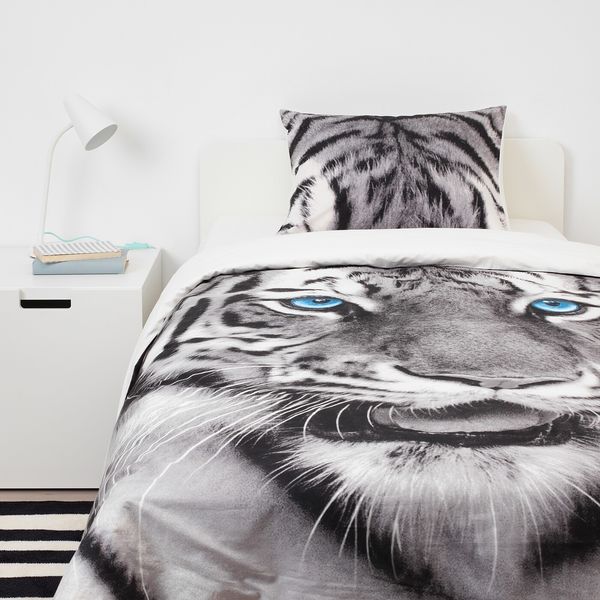 Photographic Bedding Collections : IKEA IKEA URSKOG Tiger, Blue Duvet cover and