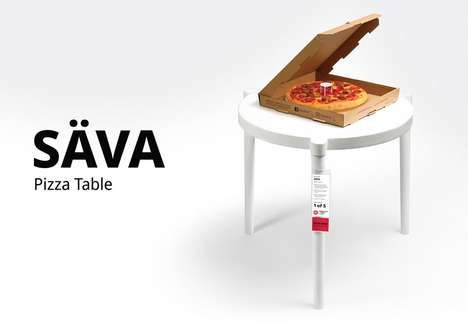 Life-Size Pizza Tables