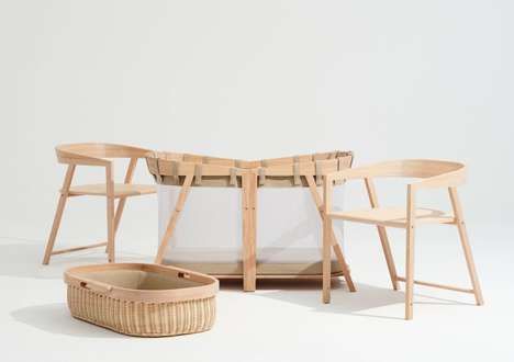 Modular Timber Infant Cradles