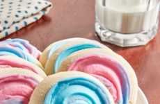 Frosted Cotton Candy Cookies